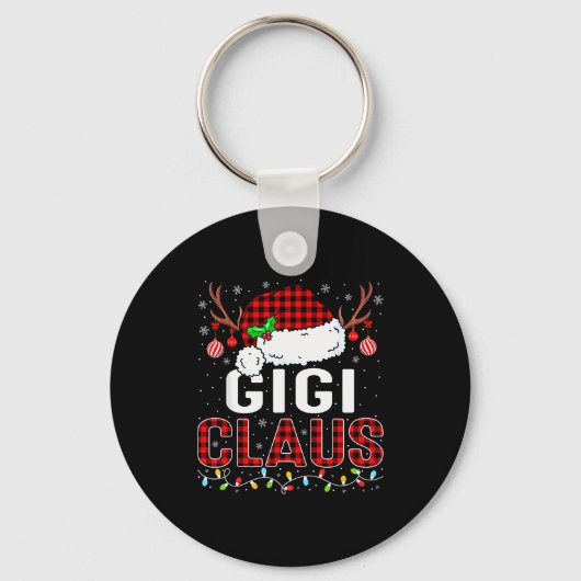 Porte-clés Christmas Lights Gigi Claus Family Matching Xmas P (Recto)