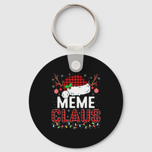 Porte-clés Christmas Lights Meme Claus Family Matching Xmas P (Recto)