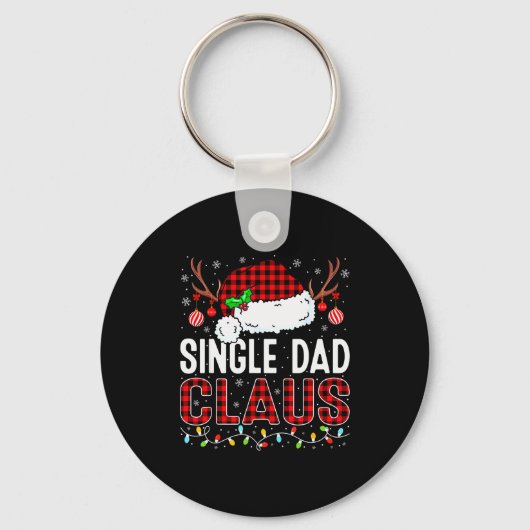 Porte-clés Christmas Lights Single Dad Claus Family Matching (Recto)