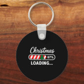 Porte-clés Christmas Loading 67% Funny 6 7 Meme Xmas Gen Alph (Recto)