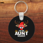 Porte-clés Christmas Matching I'm The Aunt Reindeer (Recto)