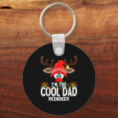 Porte-clés Christmas Matching I'm The Cool Dad Reindeer  (Recto)