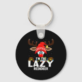 Porte-clés Christmas Matching I'm The Lazy Reindeer (Recto)