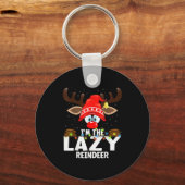 Porte-clés Christmas Matching I'm The Lazy Reindeer (Recto)