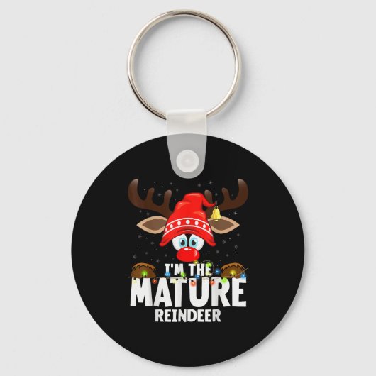 Porte-clés Christmas Matching I'm The Mature Reindeer  (Recto)
