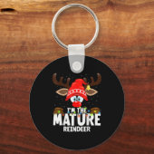 Porte-clés Christmas Matching I'm The Mature Reindeer  (Recto)