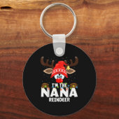 Porte-clés Christmas Matching I'm The Nana Reindeer (Recto)