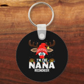 Porte-clés Christmas Matching I'm The Nana Reindeer (Recto)