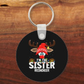 Porte-clés Christmas Matching I'm The Sister Reindeer  (Recto)