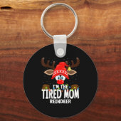 Porte-clés Christmas Matching I'm The Tired Mom Reindeer  (Recto)