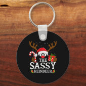 Porte-clés Christmas Matching The Sy Reindeer Family (Recto)
