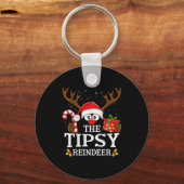 Porte-clés Christmas Matching The Tipsy Reindeer Family  (Recto)