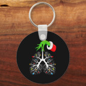 Porte-clés Christmas Nurse Resratory Therast Lung Lights Funn (Recto)