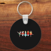 Porte-clés Christmas Nutcracker Character Illustrations (Recto)