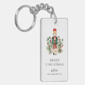 Porte-clés Christmas Nutcracker Script Greenery Holiday (Devant gauche)
