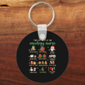 Porte-clés Christmas Oncology Rn Nurse 12 Days Of An Oncology (Recto)