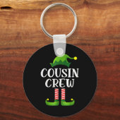 Porte-clés Christmas Pajama Cousin Crew Funny Elf Matching Pa (Recto)