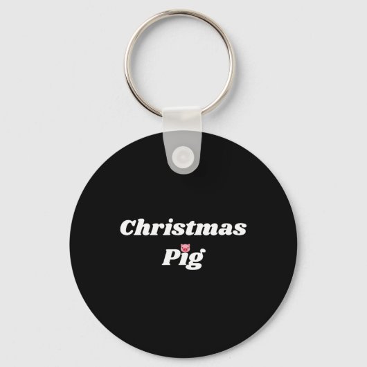Porte-clés Christmas Pig - Pig And Piggy Gifts For Men And Wo (Recto)