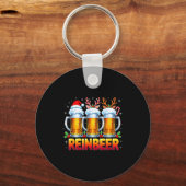 Porte-clés Christmas Santa Beer Lovers Funny Drinking Trend N (Recto)