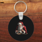 Porte-clés Christmas Santa Middle Finger Sarcastic Xmas Funny (Recto)