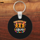 Porte-clés Christmas Squad Funny Xmas Gingerbread Family Matc (Recto)