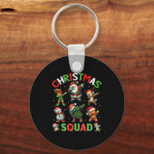 Porte-clés Christmas Squad Santa Dabbing Elf Family Matching (Recto)