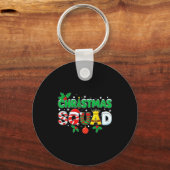 Porte-clés Christmas Squad Santa Dabbing Elf Family Matching (Recto)