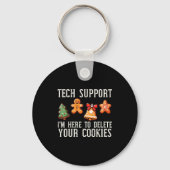 Porte-clés Christmas Tech Suprt Here To Delete Cookies Xmas M (Recto)