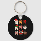 Porte-clés Christmas Teeth Dentist Xmas Reindeer Santa Squad (Recto)