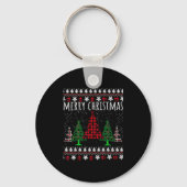 Porte-clés Christmas Tree Buffalo Gingham Plaid  (Recto)