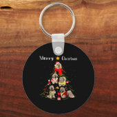 Porte-clés Christmas Tree Lhasa Apso Lover Xmas Dog Owner New (Recto)