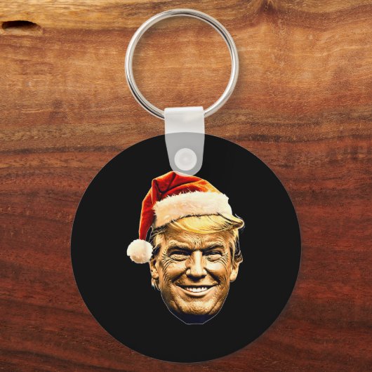 Porte-clés Christmas Trump Face Santa Funny Xmas Meme Men Wom (Recto)