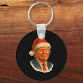 Porte-clés Christmas Trump Face Santa Funny Xmas Meme Men Wom (Recto)