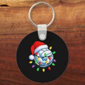 Porte-clés Christmas Volleyball Xmas Santa Srts Hat Mens Wome (Recto)
