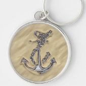Porte-clés Chrome Silver Rope Anchor (Devant)