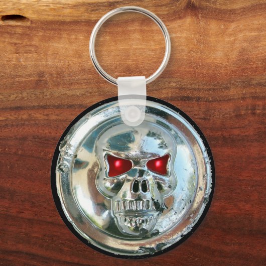 PORTE-CLÉS CHROME SKULL (Recto)