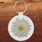 Porte-clés Chrysanthème blanc (Recto)
