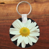 Porte-clés Chrysanthème de marguerite blanche (Recto)