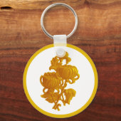 Porte-clés Chrysanthème jaune (Recto)