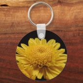 Porte-clés Chrysanthème jaune (Recto)