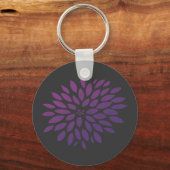 Porte-clés Chrysanthème pourpre (Recto)