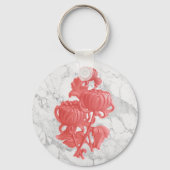 Porte-clés Chrysanthème rose (Verso)