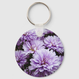 Porte-clés Chrysanthèmes de brume pourpre
