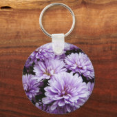 Porte-clés Chrysanthèmes de brume pourpre (Recto)