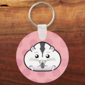 Porte-clés Chubby Semi Blanc Russe nain Hamster (Recto)