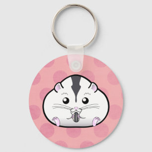 Porte-clés Chubby Semi White Russian Dwarf Hamster