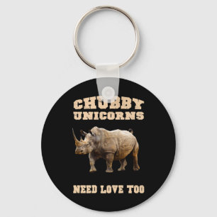 Porte-clés Chubby Unicorns Need Love Too Rhino