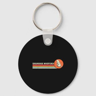 Porte-clés Chuchoteur de marmotte vintage Jour de la marmotte