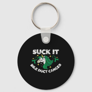 Porte-clés Chuck It Bile Duct Cancer Fun Citation Avec Unicor