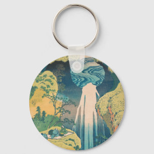Porte-clés Chutes d'Amida d'Hokusai Japon Cascade